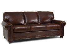 Smith Brother's 393 Style Leather Sofa.