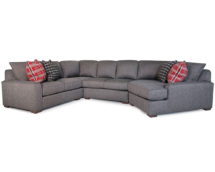 Smith Brother's 8143 Style Fabric Sectional.