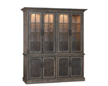 Double Baldwin hutch with shadow cabinets and bottom shingle doors.