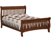 Picket Sleigh Bed.