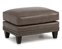 Smith Brother 227 Leather Ottoman