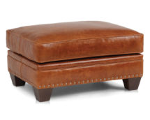 Smith Brother's 235 Style Leather Ottoman.