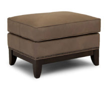 Smith Brother's 258 Style Leather Ottoman.