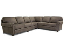 Smith Brother's 253 Style Leather Sectional.