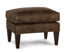 Smith Brother's 505 Style Leather Ottoman.