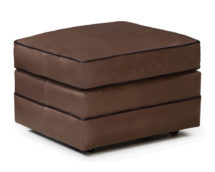 Smith Brother's 514 Style Leather Ottoman.