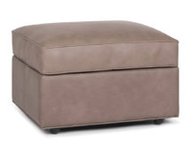 Smith Brother's 549 Style Leather Ottoman.
