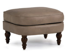 Smith Brother's 568 Style Leather Ottoman.