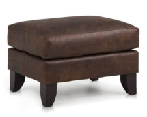 Smith Brother's 919 Style Leather Ottoman.
