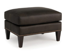 Smith Brother's 270 Style Leather Ottoman.