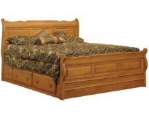 Dakota Sleigh Bed with Side Storage 01.