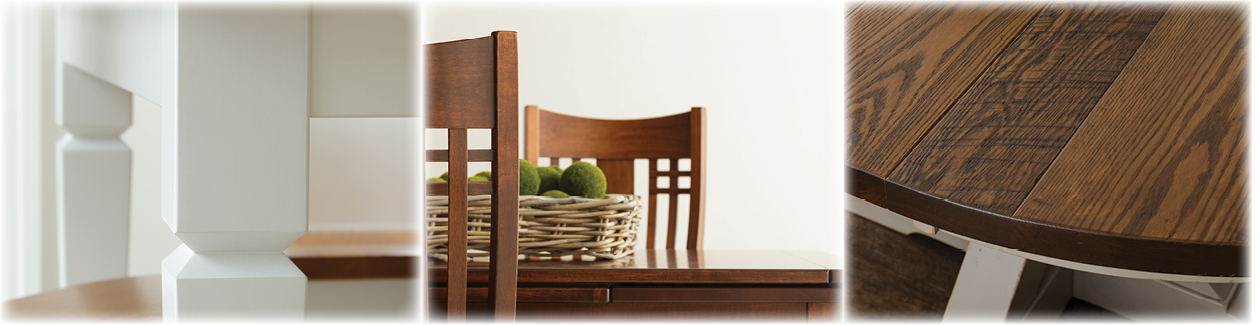 Legacy Series - Lexington, Provence and Hudson dining collection details.
