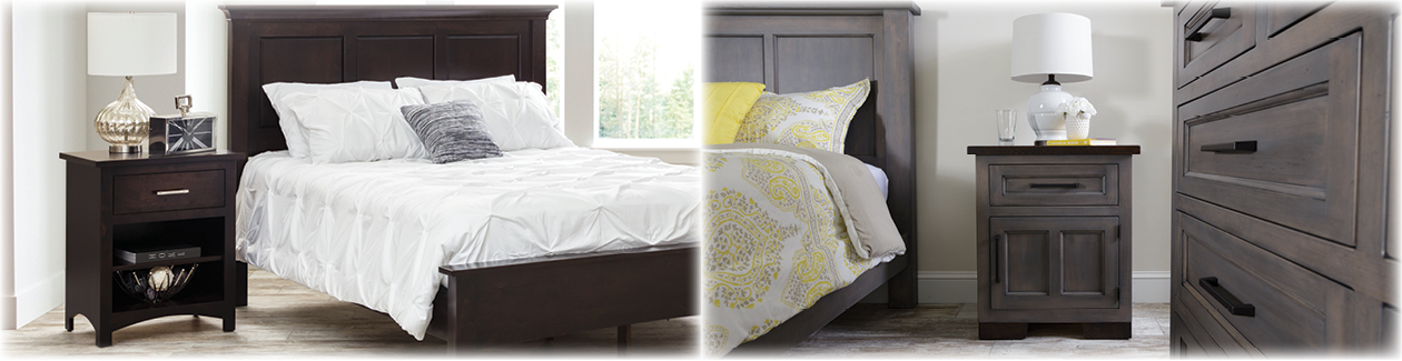 HomeSquare Furniture Nighstand Banner, Lancaster Legacy Ellington and Hudson Collections.